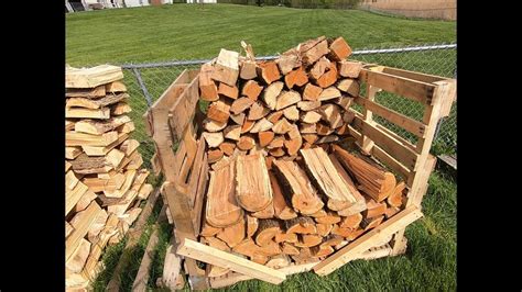 Built A Portable Firewood Rack Out Of Free Pallets Now I Can Use A