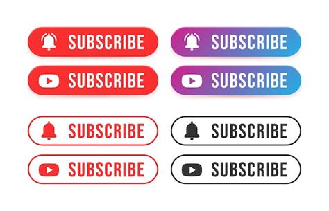 Premium Vector Subscribe Buttons Label Subscribe For Video Channel
