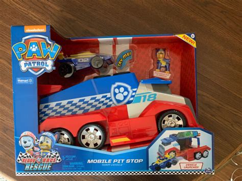PAW Patrol Ready Race Rescue Mobile Pit Stop Team Vehicle With Sounds