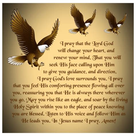 May You Rise Like An Eagle And Soar By The Living Holy Spirit Within