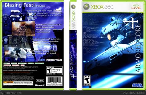 Armored Core 4 Xbox 360 Box Art Cover By Hyren