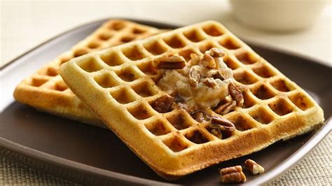 Pecan Cookie Waffles With Honey Cinnamon Butter Recipe
