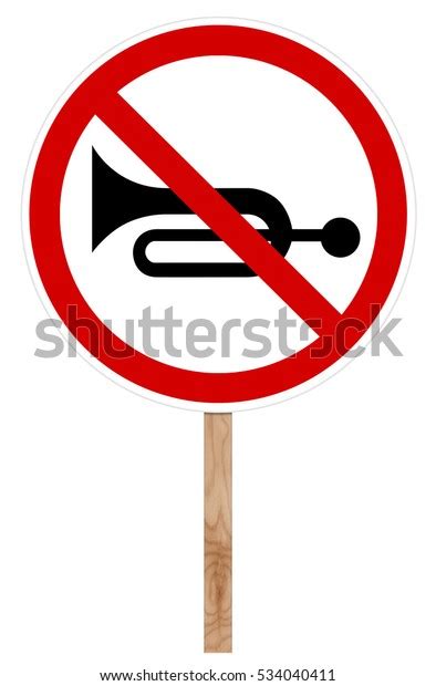 Prohibitory Traffic Sign Isolated On White Stock Illustration 534040411