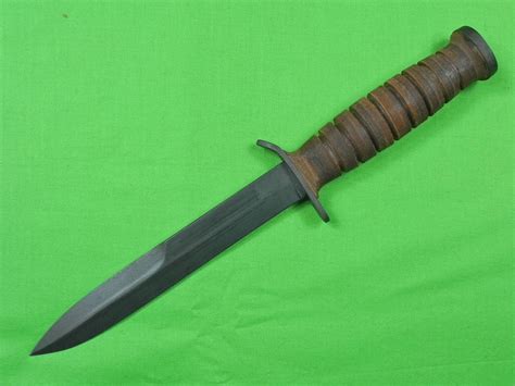 Us Ww2 Wwii Case M3 Unissued Fighting Knife And Scabbard Antique