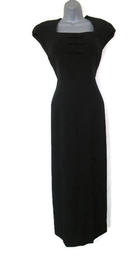 Liz Claiborne Plus Size Clothing Black High Slit Dress Sexy Etsy