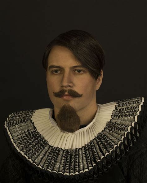 Ventilated Beard And Mustache For An Authentic Reproduction Of A