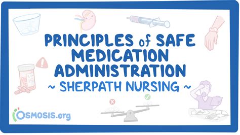 Safety In Medication Administration Osmosis Video Library