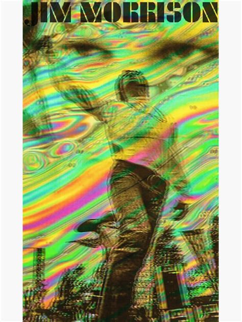Jim Morrison Trippy Sticker For Sale By Seolgold Redbubble