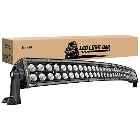 Offroad Truck Led Light Bar 54 Inch 312w Curved Black Double Row Spot