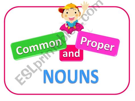 Esl English Powerpoints Common And Proper Nouns