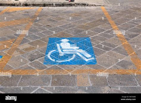 Handicapped Parking Spot Urban Transportation Infrastructure Road