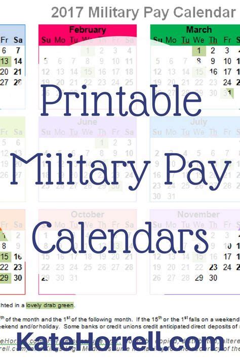 Military Paydays With Printables Military Pay Military Spouse Blog Military