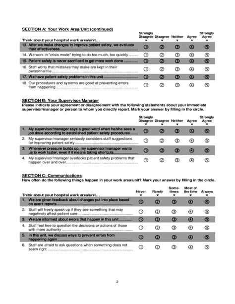 Hospital Survey On Patient Safety Culture Free Download