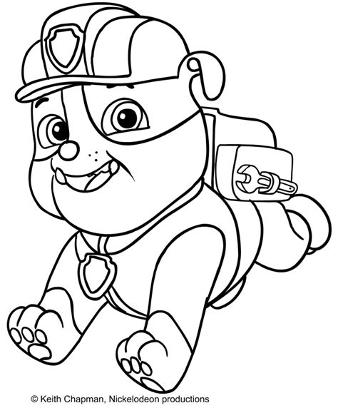 Printable Rubble Paw Patrol Customize And Print