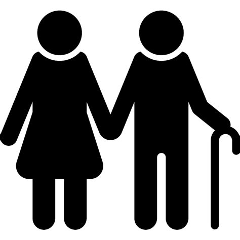 Old Couple Monocolor Svg Vectors And Icons Svg Repo