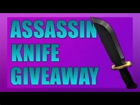 Roblox Assassin Giveaway YouTube