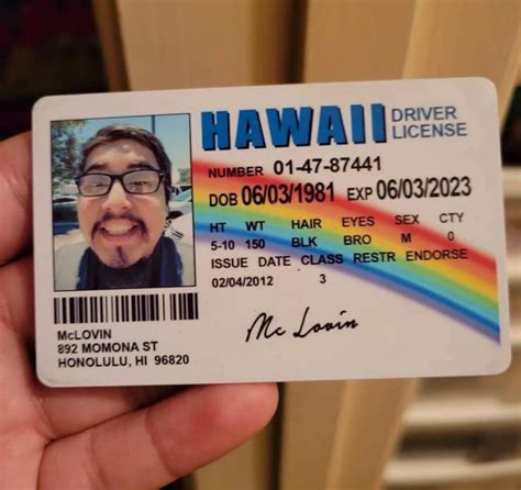 Mclovin Id Card From Movie Superbad Ultra High Etsy Norway