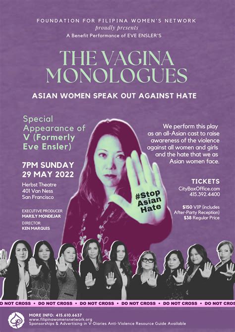 Partner The Vagina Monologues Asian Women Speak Out Against Hate