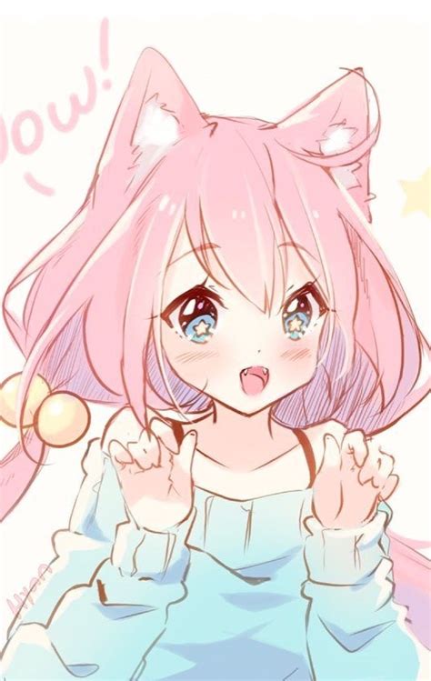 Kawaii Neko Cute Anime Cat Girl Drawing Easy Revisi Id
