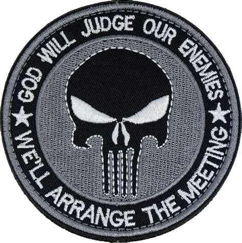 3d Embroidered God Will Judge Our Enemies Well Arrange The