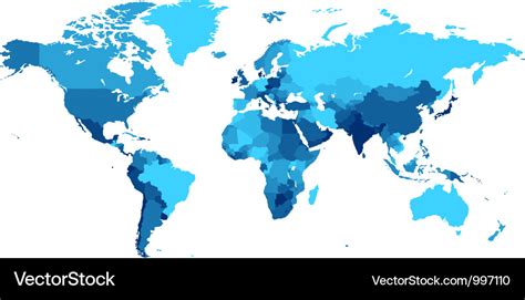 Vector World Map With Countries Eartha Madeleine