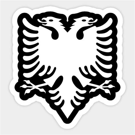 Albanian Eagle Eagle Sticker Teepublic Uk
