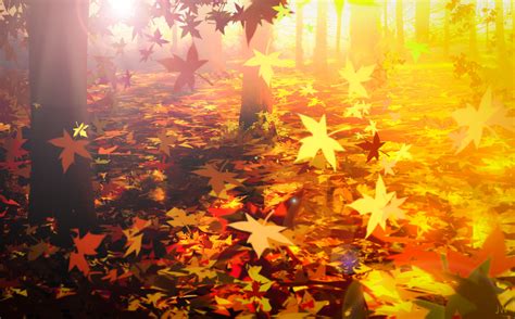 Wallpaper Anime Fallen Leaves Fall Nature 4748x2951 Ispan74