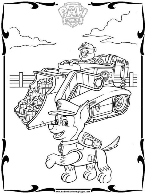 Paw Patrol Vehicles Coloring Pages | Realistic Coloring Pages