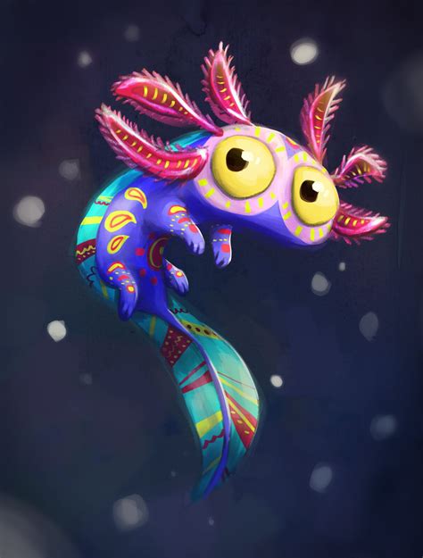 Alebrije Axolotl CharacterDesignChallenge Quentin Laville On