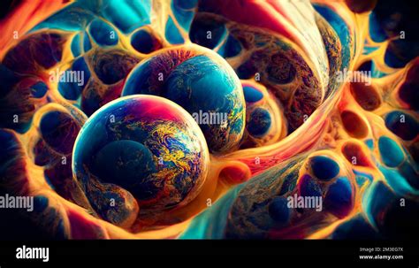 The Multiverse Theory Visualized Fractal Geometric Multiverse Of