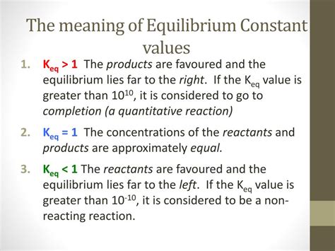 Ppt The Equilibrium Constant Expression Powerpoint Presentation Free