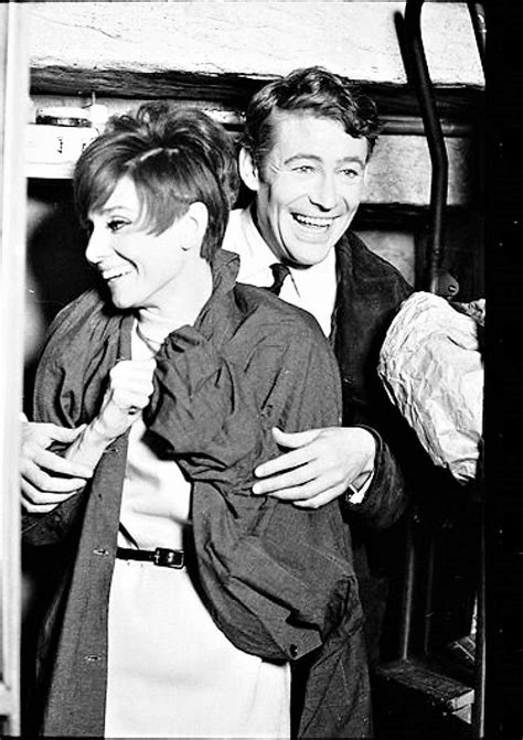 Audrey Hepburn And Peter Otoole Laughing Between Takes In The Film