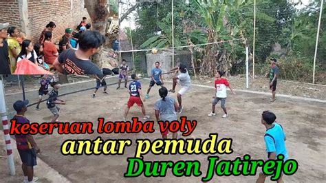 Pertandingan Bola Voly Antar Pemuda Desa Duren Jatirejo Dalam Rangka