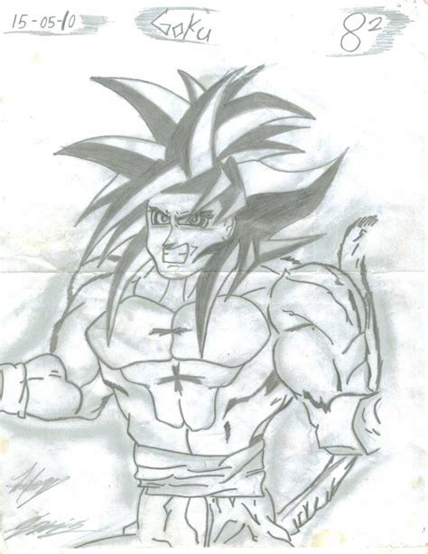 Dibujos De Goku A Lapiz Fase 4 Imagui Goku A Lapiz Di