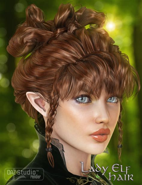 Lady Elf Hair Daz 3d