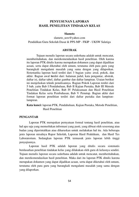 Jelaskan Apa Yang Dimaksud Abstrak Laporan Penelitian