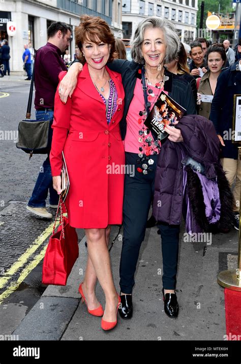 Kathy Lette Left And Maureen Lipman Attending The Opening Night Of Nina Raines Consent Held