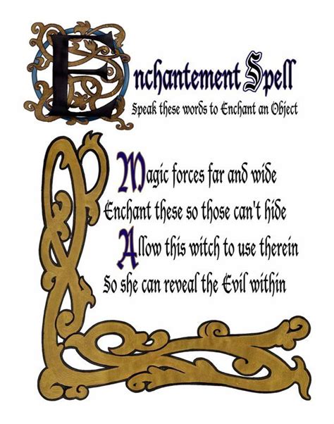 Charmed Series Book Of Shadows Enchantment Spell Metaphysic Study