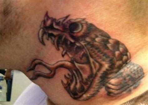 3d Snakes Tattoo On Neck Tattoos Photo Gallery