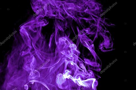 Abstract Purple Smoke On Black Background — Stock Photo © Leolintang