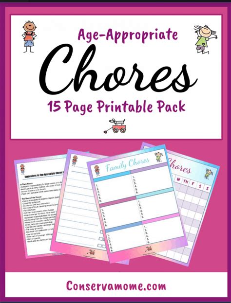 Help Kids Learn Responsibility Free Printable Chore Chart Printable Chore Chart Free