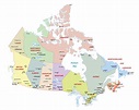 Map Of Canada Labeled With Provinces And Territories Maps Of The World ...