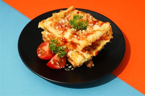 Premium Photo Concept Of Delicious Food Lasagna Close Up