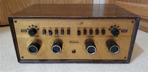 Vintage Mcintosh C Mono Tube Preamplifier Preamp Works Great C