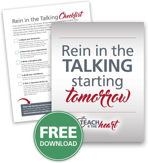 Rein In The Talking Teach 4 The Heart Teaching Classroom Management Classroom Management Tips