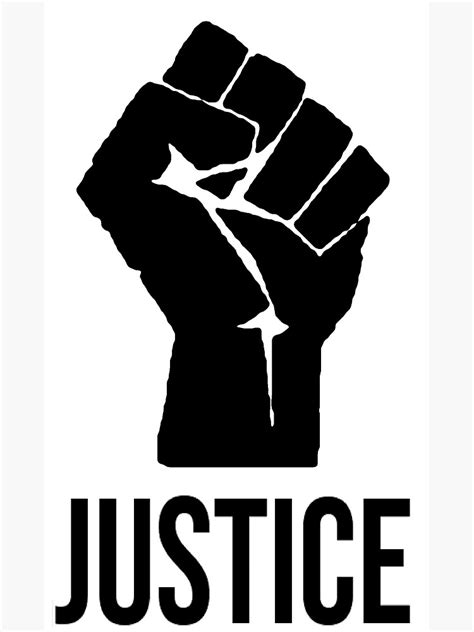 Resist Raised Fist Justice Poster By Martstore Redbubble
