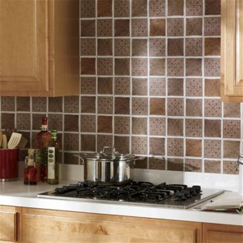 Typical glass, metal, ceramic, and stone backsplash installations require mortar, spacers, and grout as well as installation experience. Self-Stick Medallion Backsplash Tiles from Montgomery Ward ...