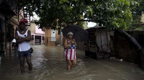 Heavy Rain Floods Dominican Republic And Haiti Affected As Twin