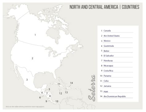 Key For Printable South America Countries Quiz Pdf North America