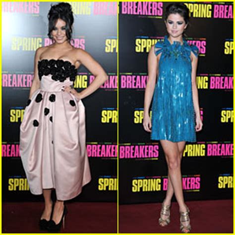 Vanessa Hudgens Selena Gomez Spring Breakers Paris Premiere Selena Gomez Vanessa